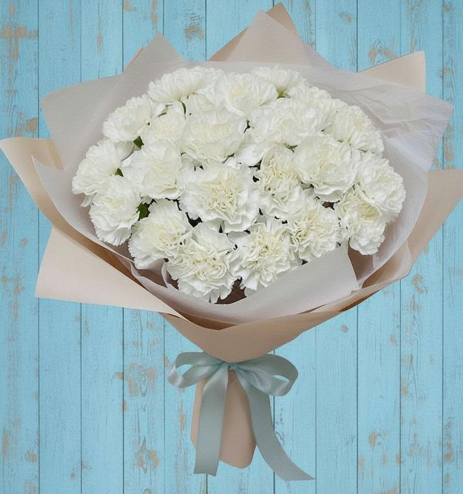 Букет цветов из: Гвоздики в Заветном Краснодарского края