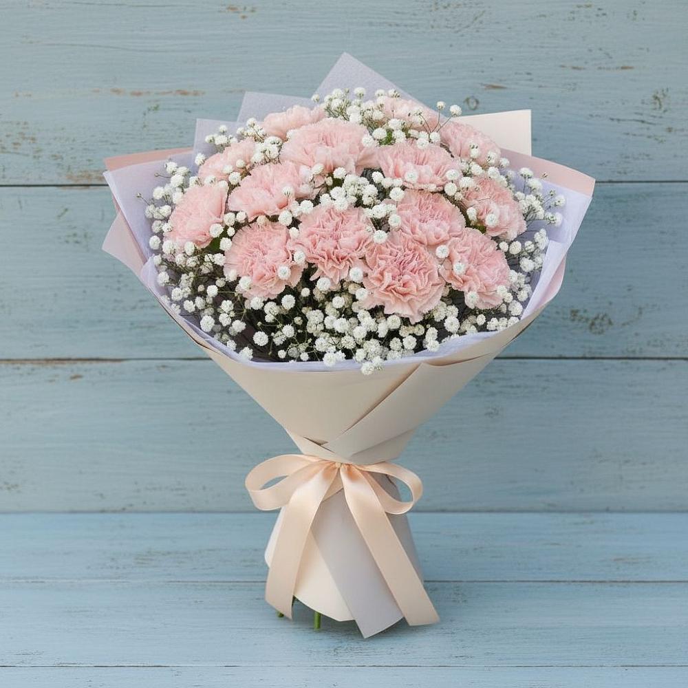 Букет цветов из: Гвоздики в Заветном Краснодарского края