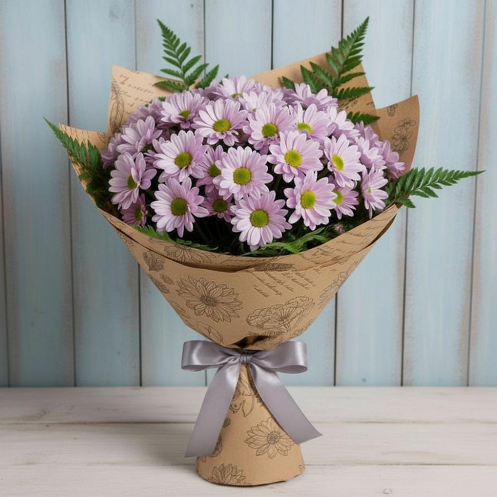 Букет цветов из: Хризантемы в Заветном Краснодарского края