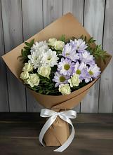 Букет цветов из:  Хризантемы и Розы в Заветном Краснодарского края