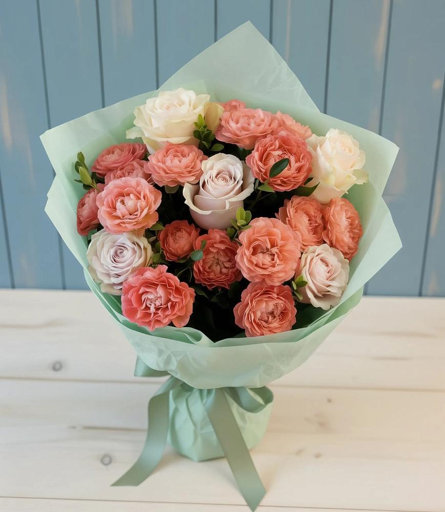 Букет цветов из: Розы в Заветном Краснодарского края