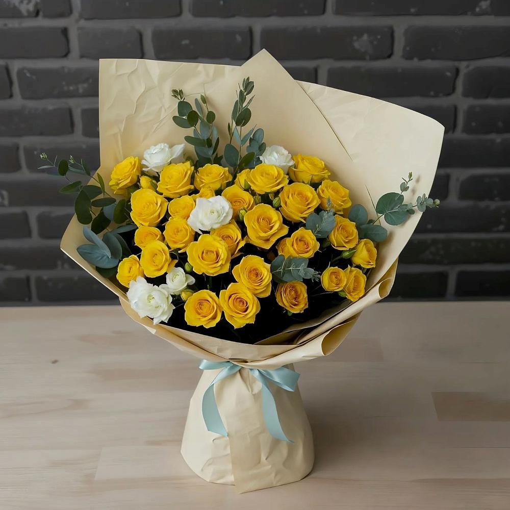 Букет цветов из: Розы в Заветном Краснодарского края