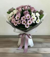 Букет цветов из:  Хризантемы и Розы #REPLACE_PRED# Заветном Краснодарского края