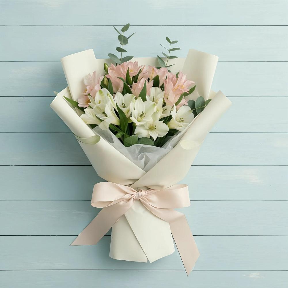 Букет цветов из: Альстромерии в Заветном Краснодарского края