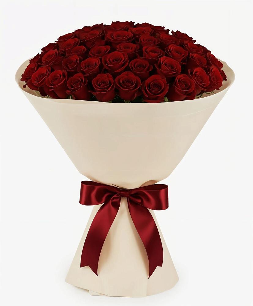 Букет 101 Бордовая роза Блэк Бакарра в Заветном Краснодарского края