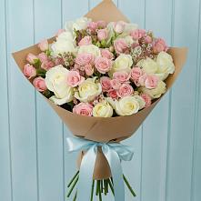Букет цветов из:  Розы в Заветном Краснодарского края